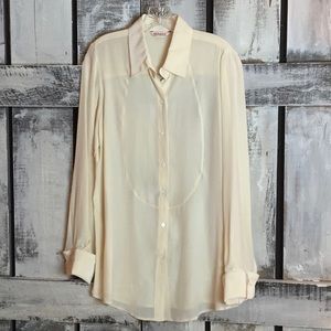 Organic John Patrick Silk Shirt sz L